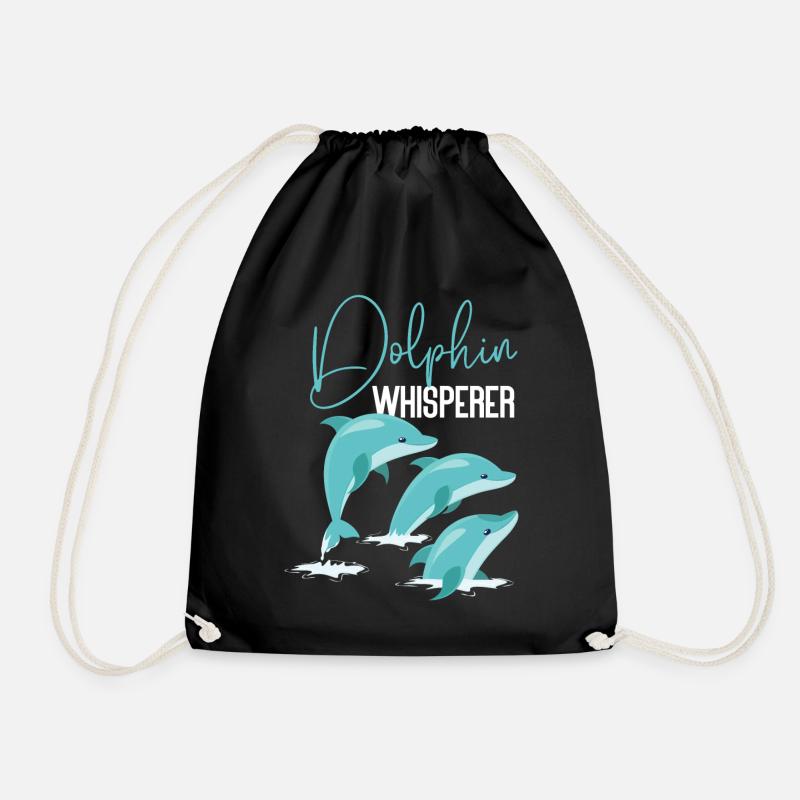 Dolphin Dolphin Whisperer - Turnbeutel - Schwarz