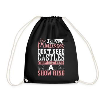Livestock Breeder Real Princesses Don't Breeders - Drawstring Bag - black - Front