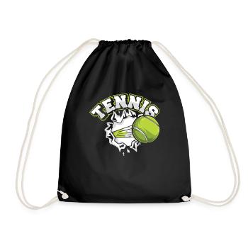 Tennis Professional Lover Player Trainer Tennis - Turnbeutel - Schwarz - Vorne