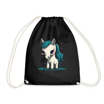 Süßes Pony | Pferdeliebhaber und Pferdefreunde - Turnbeutel - Schwarz - Vorne