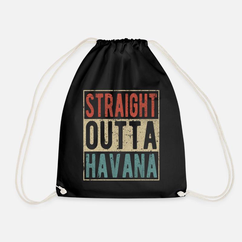 Direkt aus Havanna - Turnbeutel - Schwarz