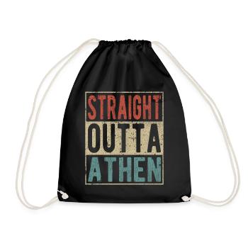 Tout droit sorti d’Athènes - Sac de sport léger - noir - Devant