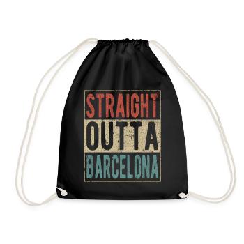 Tout droit sorti de Barcelone - Sac de sport léger - noir - Devant