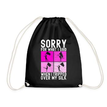 Drapeau agitant la fanfare garde de couleur - Sac de sport léger - noir - Devant
