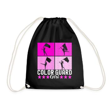 Drapeau agitant la fanfare garde de couleur - Sac de sport léger - noir - Devant