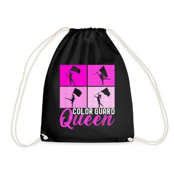 Drapeau agitant la fanfare garde de couleur - Sac de sport léger - noir - Devant