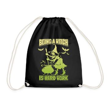 Witch, Witchcraft, Witchcraft, Witchcraft, Spell - Drawstring Bag - black - Front