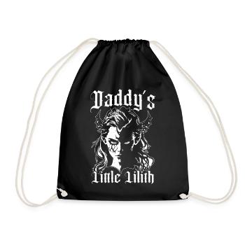 Lilith, Demon, Gothic, Mythology, Folklore, - Drawstring Bag - black - Front