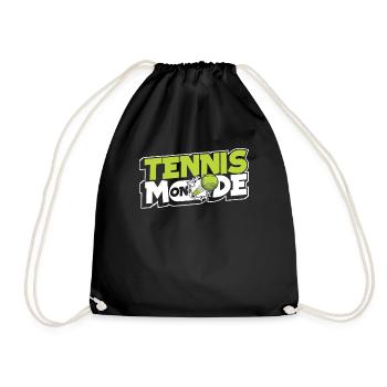 Tennis Mode On Tennis Coach Tennis Player Tennis - Drawstring Bag - black - Front