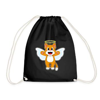 Ailes d’ange chat - Sac de sport léger - noir - Devant