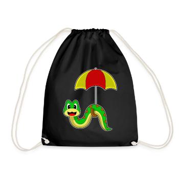 Parapluie serpent - Sac de sport léger - noir - Devant