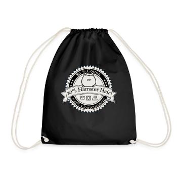 80% Coton 20% Hamster Chemise Cheveux - Sac de sport léger - noir - Devant