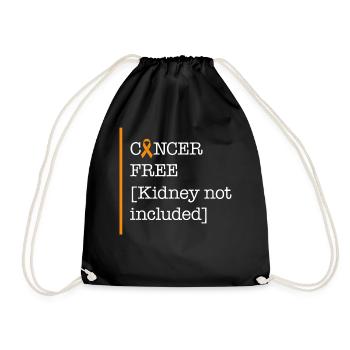 Chemise de sensibilisation au cancer du rein, Cancer Free Kidney - Sac de sport léger - noir - Devant