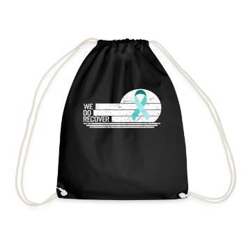 Drogen-Überdosis-Bewusstseins-Shirt, Wir erholen T-Shirt, - Turnbeutel - Schwarz - Vorne