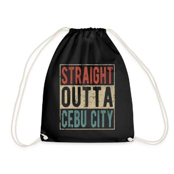 Tout droit sorti de la ville de Cebu - Sac de sport léger - noir - Devant