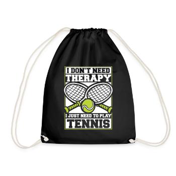 J’ai juste besoin de jouer au tennis Entraîneur de tennis - Sac de sport léger - noir - Devant