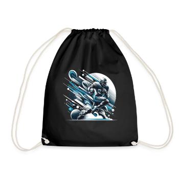 American Football Football Football Helmet Football - Drawstring Bag - black - Front