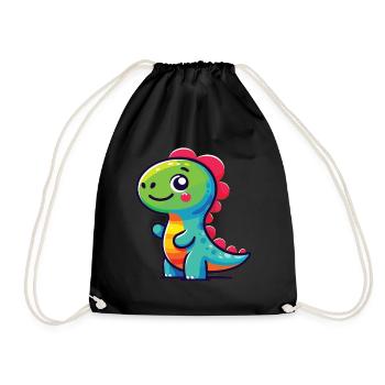 Dinosaure Bébé Dino Enfants Dinosaure Enfants - Sac de sport léger - noir - Devant