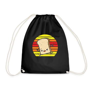 Funny Bakery Bread Baker Funny Bread - Turnbeutel - Schwarz - Vorne
