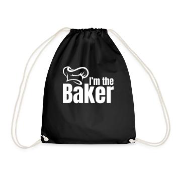 Bakery Bread Baker - Je suis le boulanger - Sac de sport léger - noir - Devant