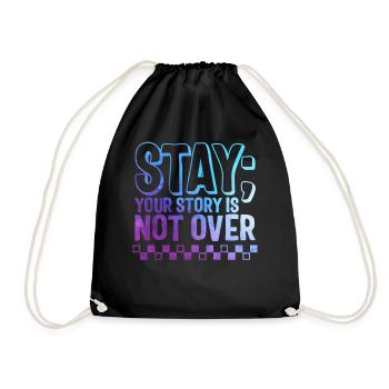 Chemise de sensibilisation à la prévention du suicide, restez votre - Sac de sport léger - noir - Devant