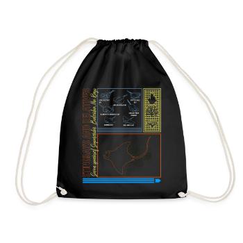 Stachelrochen Hemd, Stachelrochen Und Verwandte T-Shirt, - Turnbeutel - Schwarz - Vorne
