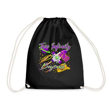 Chemise d’anniversaire, deux infini et au-delà Tee-shirt, cadeau - Sac de sport léger - noir - Devant