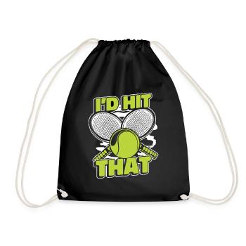 Je frapperais ce joueur de tennis entraîneur de tennis - Sac de sport léger - noir - Devant