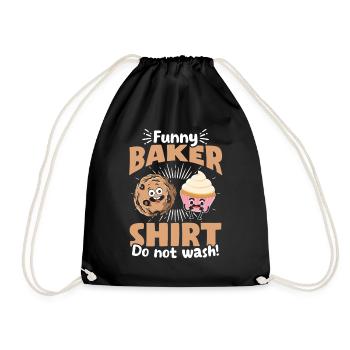 Pastry Chef Funny Baking Confectioner Funny Baker - Turnbeutel - Schwarz - Vorne