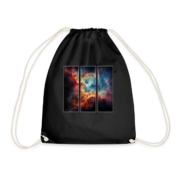 space, nebula, space, astronaut, astronomer - Drawstring Bag - black - Front