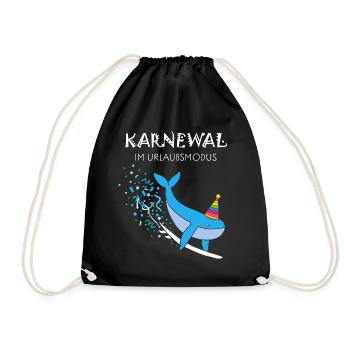 Carnaval, Carnaval, Confettis, Surf, Surfeur, Planche de surf - Sac de sport léger - noir - Devant