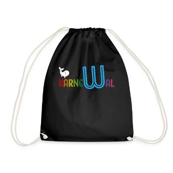 Carnaval, Carnaval, Confettis, Lundi gras, Fous - Sac de sport léger - noir - Devant