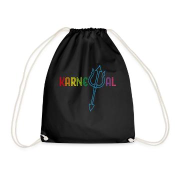 Cologne Carnival Carnival Confetti Cologne Kölle Alaaf - Drawstring Bag - black - Front