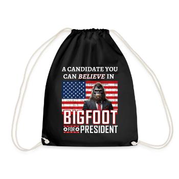 Bigfoot pour le président ! - Sac de sport léger - noir - Devant