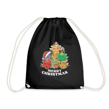 Joyeux Noël Dragon Réveillon de Noël Dragon - Sac de sport léger - noir - Devant