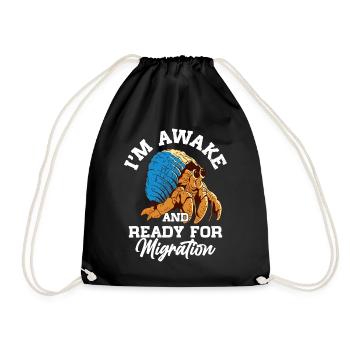 Fruits de mer, Fruits de mer, Moules, Bernard-l’ermite - Sac de sport léger - noir - Devant