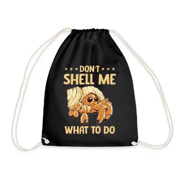 Fruits de mer, Fruits de mer, Moules, Bernard-l’ermite - Sac de sport léger - noir - Devant