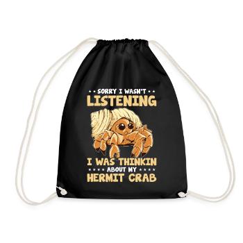 Fruits de mer, Fruits de mer, Moules, Bernard-l’ermite - Sac de sport léger - noir - Devant