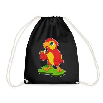 Parrot Banana - Drawstring Bag - black - Front