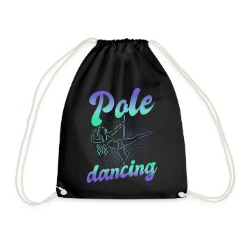 Pole Dance Dancer, Pole Dance, Pole Dancing - Drawstring Bag - black - Front