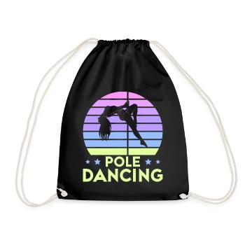 Pole Dance Dancer, Pole Dance, Pole Dancing - Drawstring Bag - black - Front