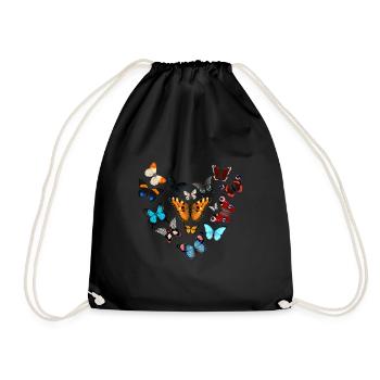 Chemise Papillon, Cadeau Papillon Pour Hommes Femmes - Sac de sport léger - noir - Devant