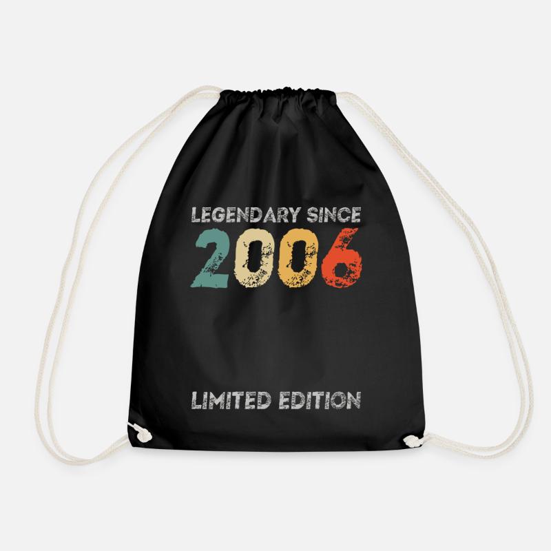 18. Geburtstag Legendary Since 2006 vintage - Turnbeutel - Schwarz