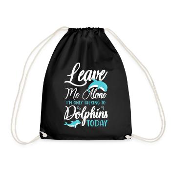 Dauphin laisse-moi tranquille Je ne suis que - Sac de sport léger - noir - Devant