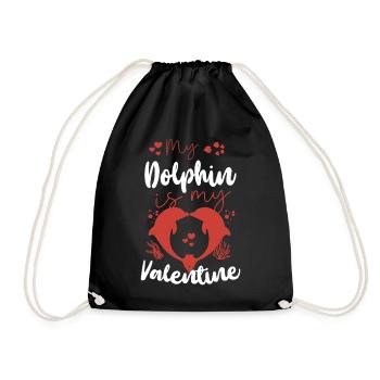Dauphin Saint Valentin Mon Dauphin - Sac de sport léger - noir - Devant