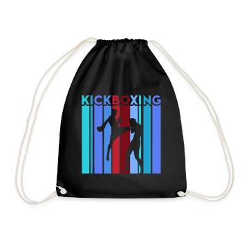 Kickboxer Arts martiaux Kickboxing Kickboxen - Sac de sport léger - noir - Devant