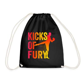 Kickboxer Arts martiaux Kickboxing Kickboxen - Sac de sport léger - noir - Devant