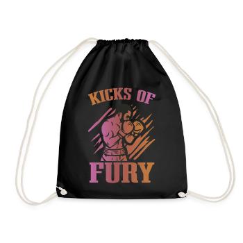 Kickboxer Arts martiaux Kickboxing Kickboxen - Sac de sport léger - noir - Devant