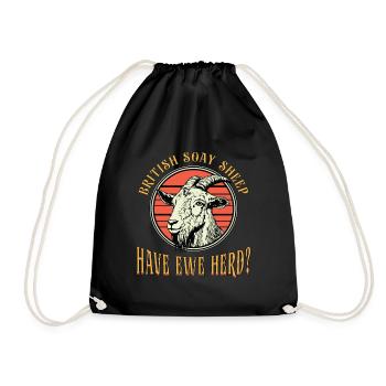 Livestock Breeder British Soay Sheep Have Breeding - Drawstring Bag - black - Front
