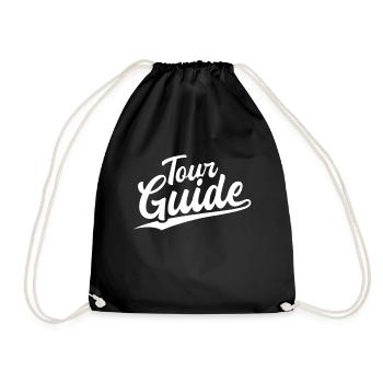 Retro Swoosh Job - Tour Guide - Drawstring Bag - black - Front